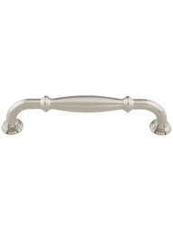 Tiffany Cabinet Pull - 5 inch Center-to-Center in Polished Nickel.